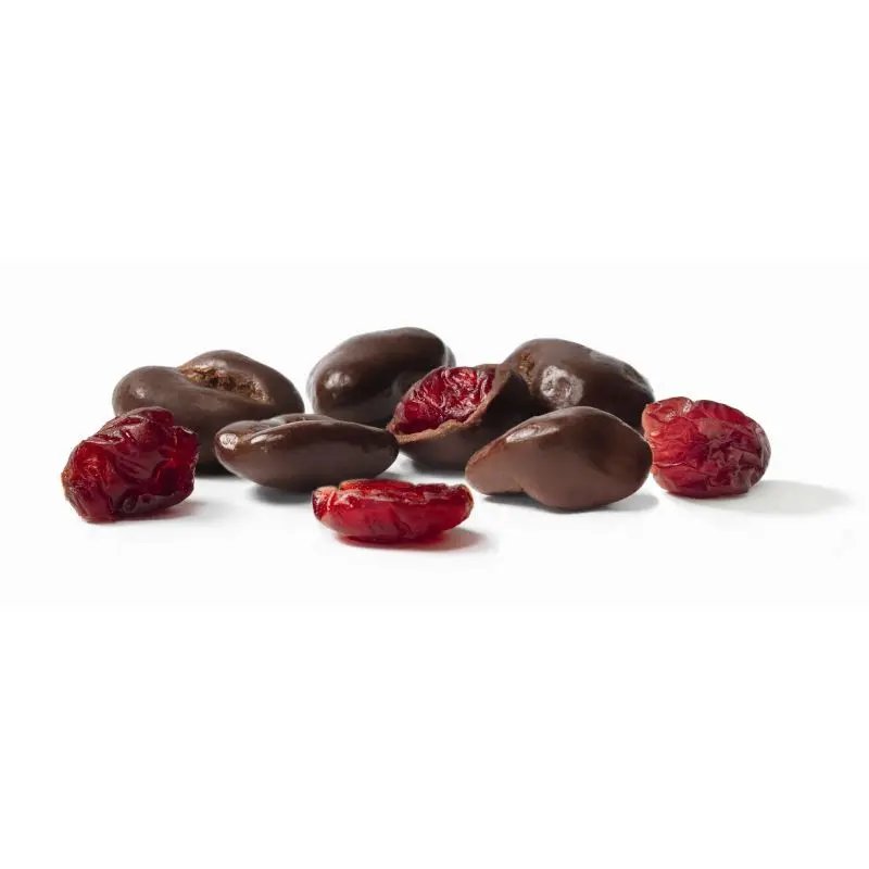 Cranberries/Canneberges au chocolat noir en vrac/100g