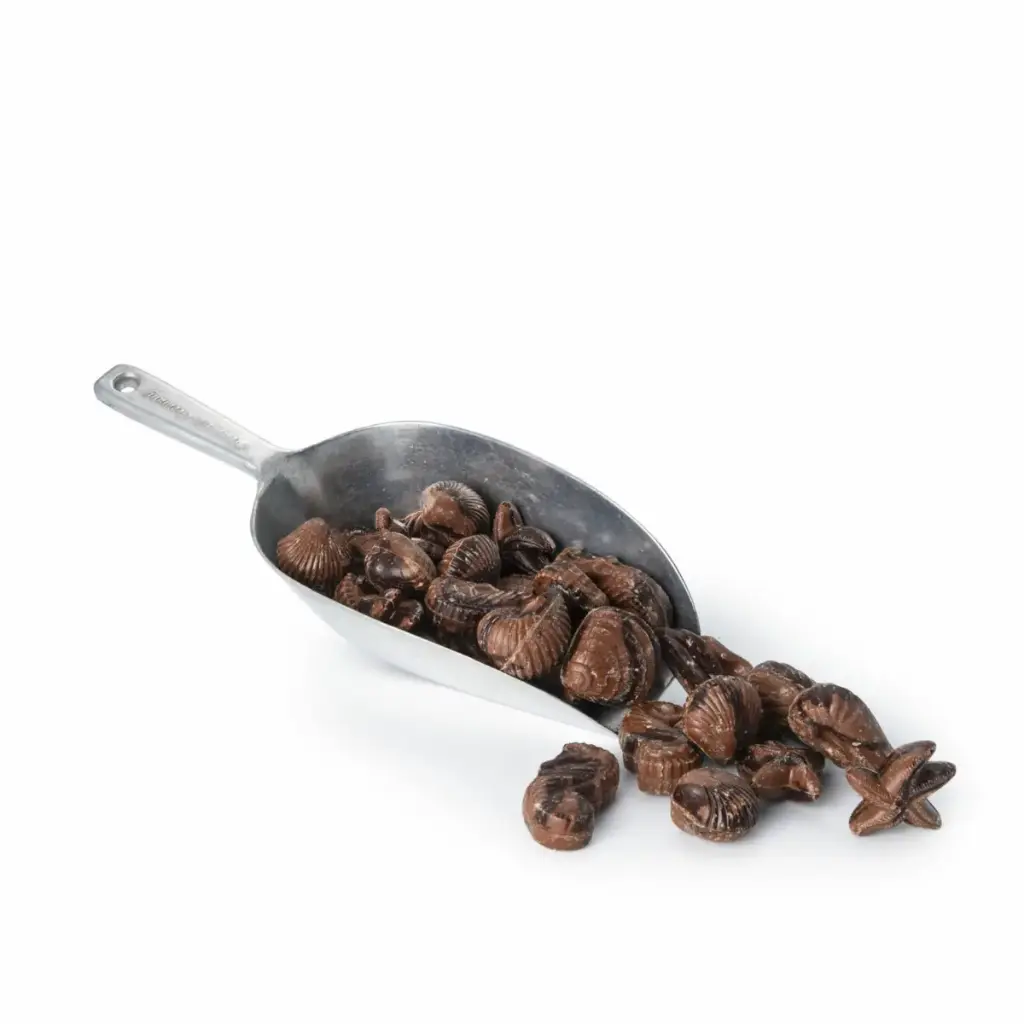 Fruits de mer pralinés au chocolat au lait en vrac/100 g