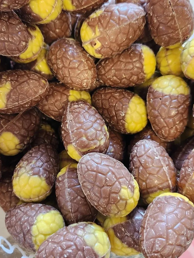 Oeufs de Pâques lait-caramel (/100 g)