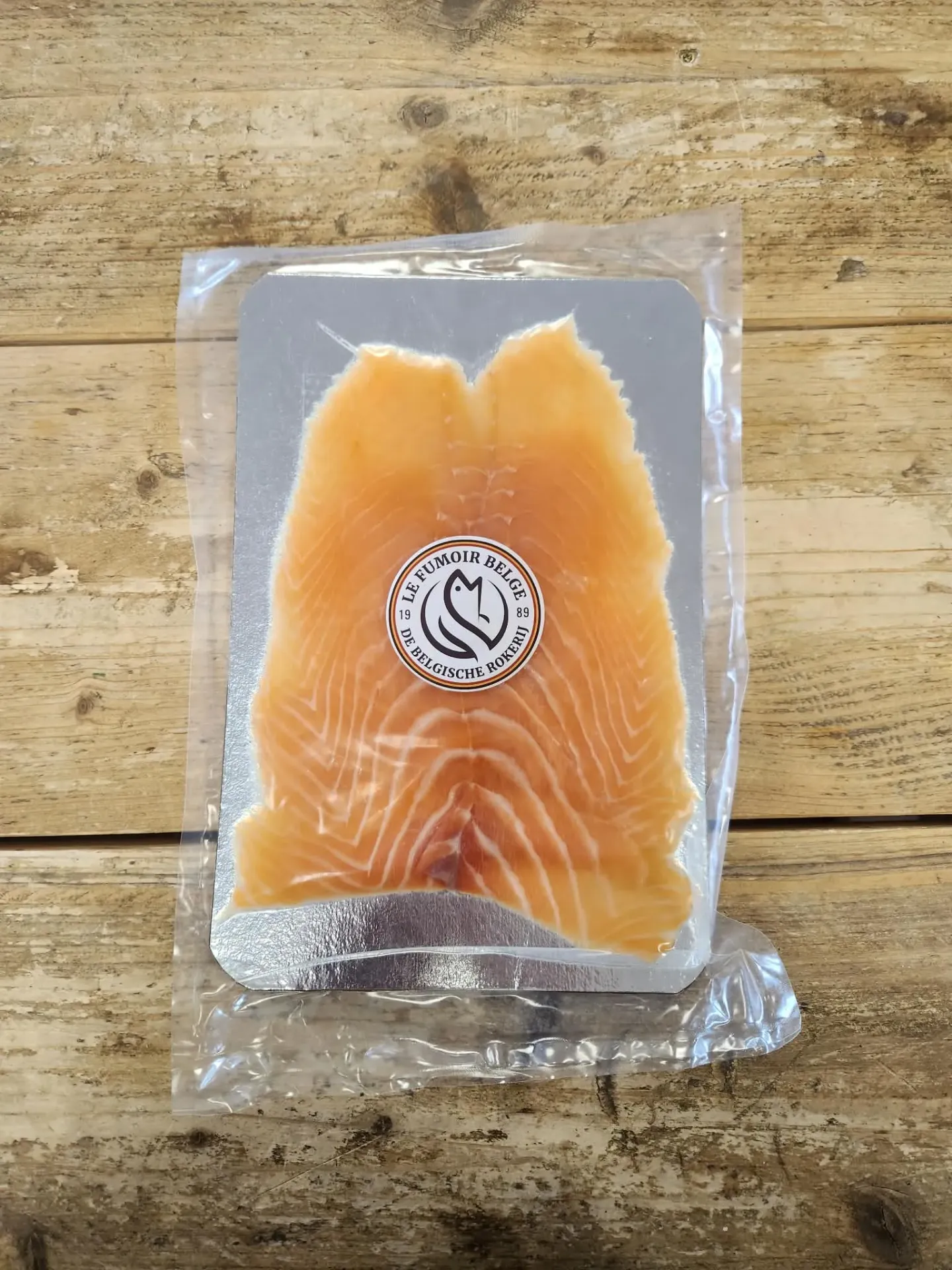 Saumon fumé en Belgique prétranché /100 g