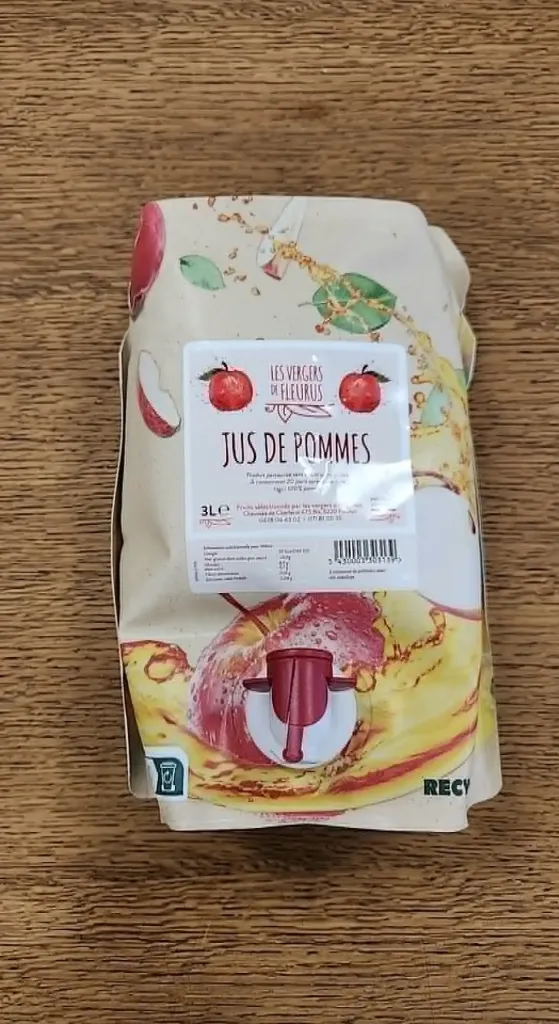 Jus de pomme belge carolo cubi 3 L