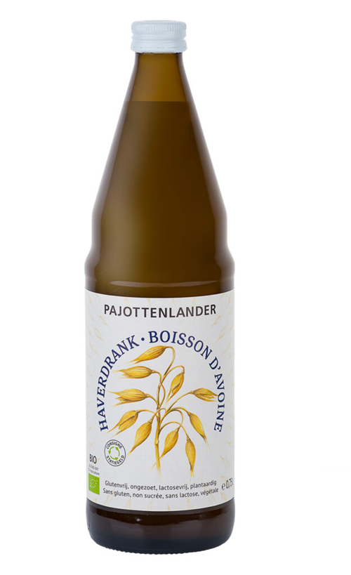 Lait végétal d'avoine bio, belge, sans gluten ni sucres