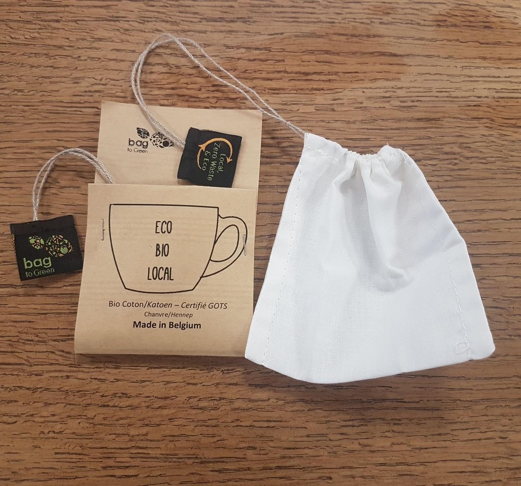 Infusette/filtre à thé en tissu