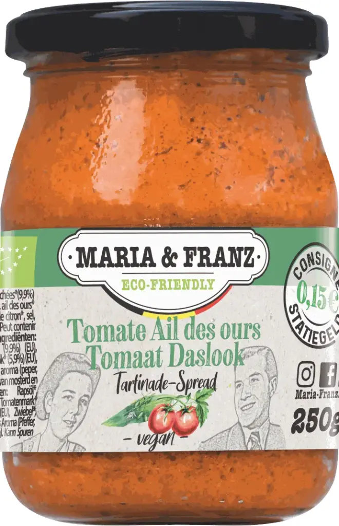 Tartinade Tomate-ail des ours bio belge