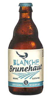 Bière blanche sans gluten Brunehaut bio