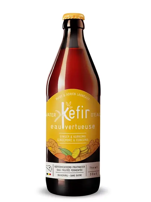 Kéfir gingembre-curcuma belge bio