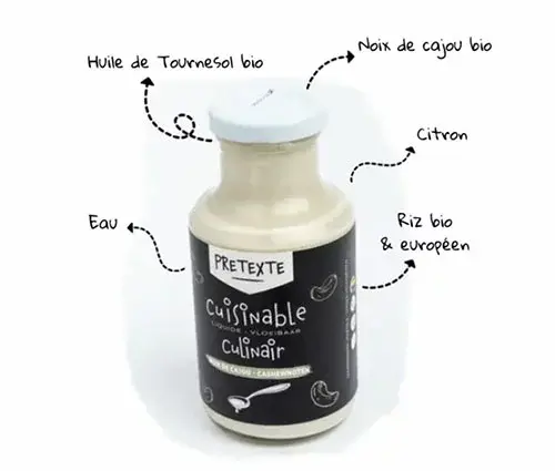 Crème liquide végétale