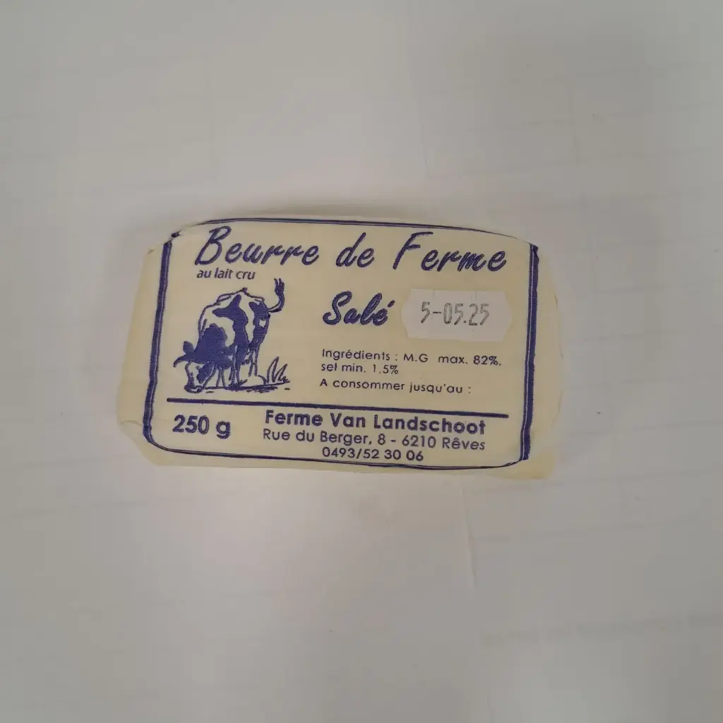 Beurre de ferme 250g salé