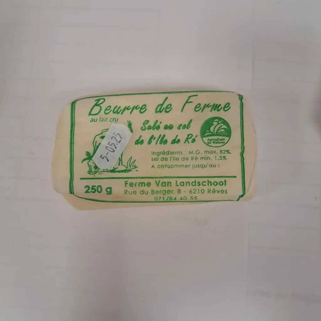Beurre de ferme 250g cristaux sel de Ré