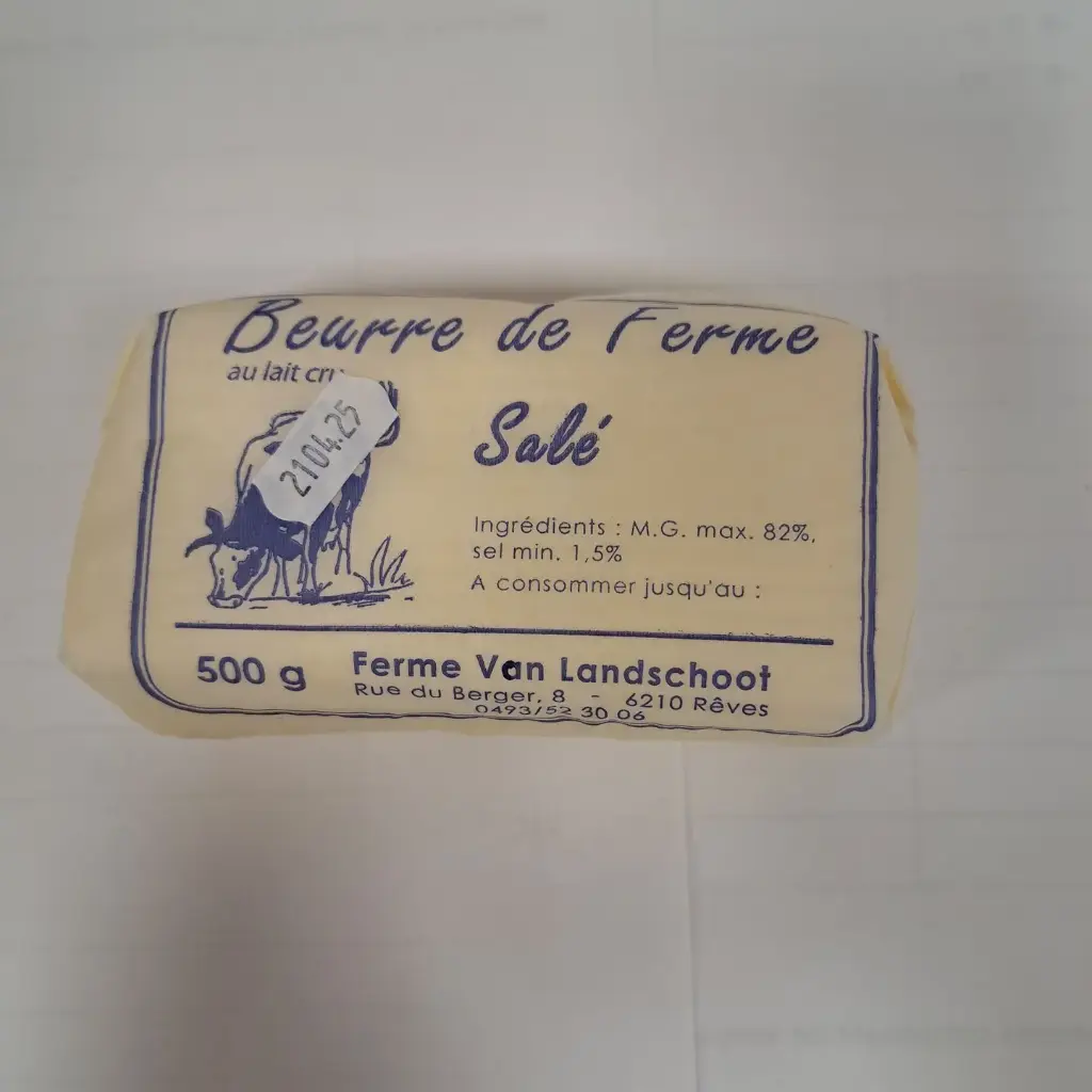 Beurre de ferme 500g salé