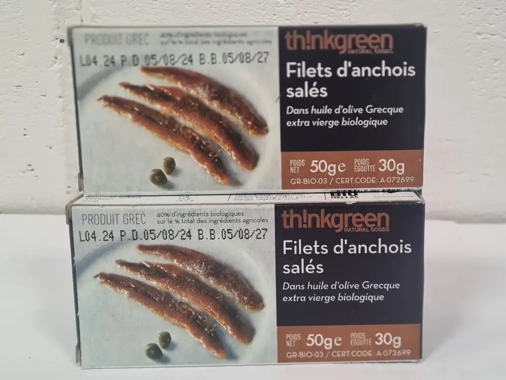 Anchois filets bio