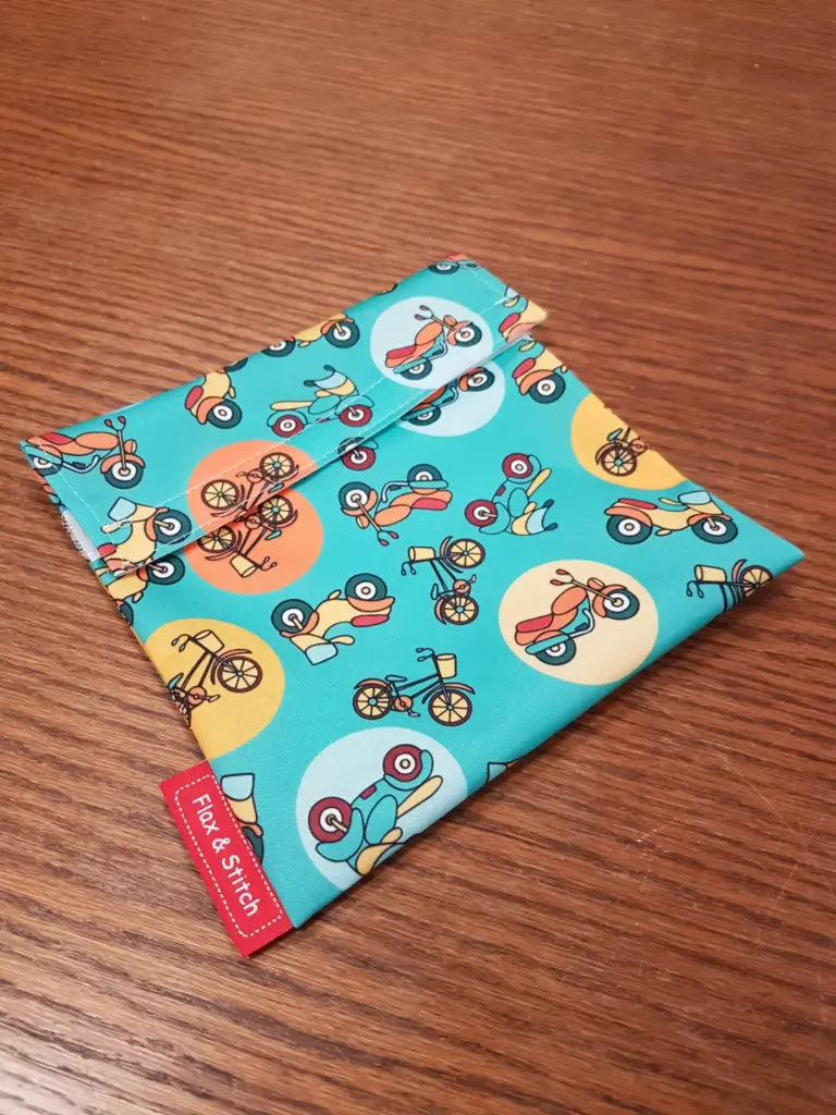 Pochette à lunch 18x18cm (Moto&vélo)