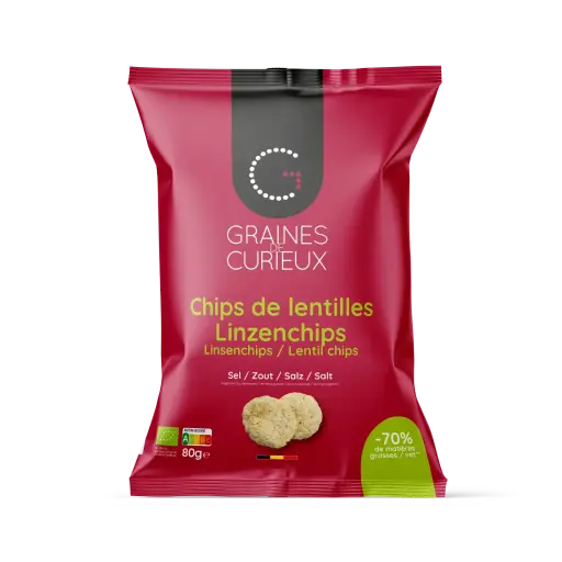 Chips aux lentilles bio - Graines de Curieux