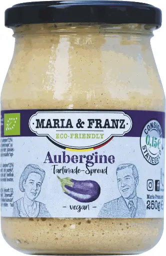 Tartinade aubergine bio belge