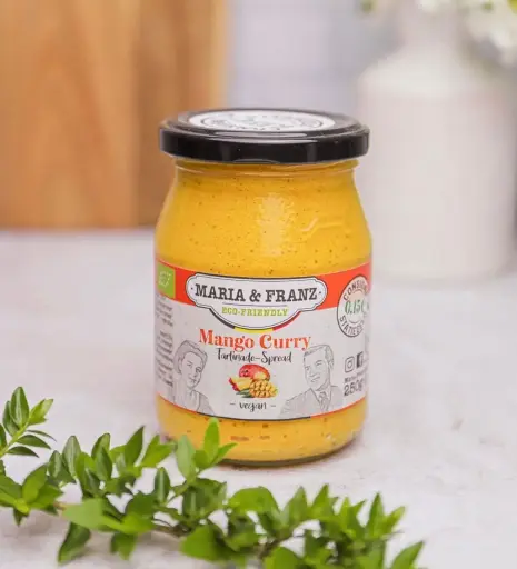 Tartinade mangue-curry bio belge