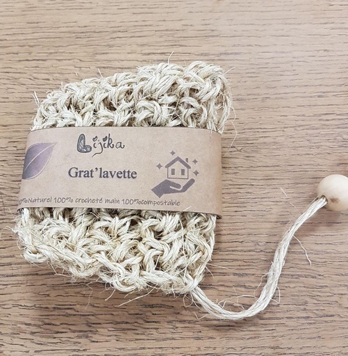 Lavette et éponge exfoliante