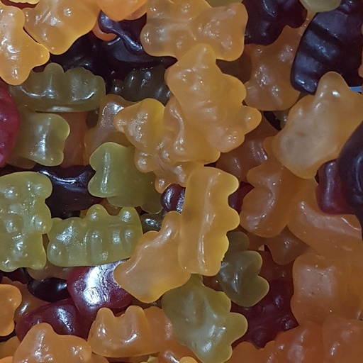 Bonbons oursons sans gélatine au jus de fruits Bio/50g