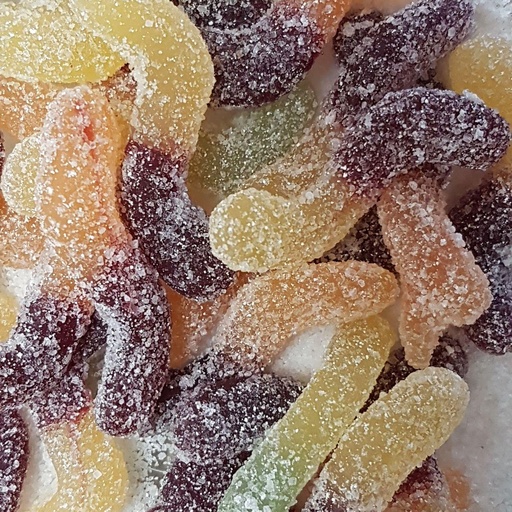 Bonbons sûrets sans gélatine au jus de fruits Bio/50g