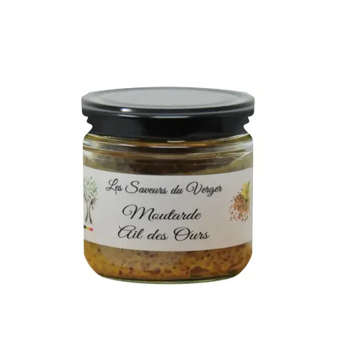 Moutarde à l'ancienne à l'ail des ours belge