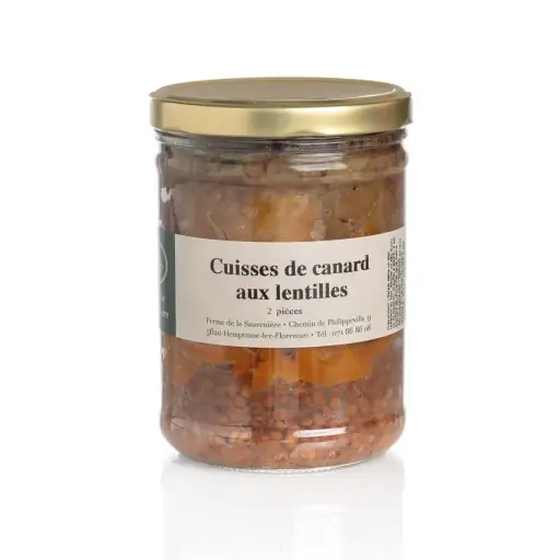 Cuisses de canard aux lentilles belge 750g