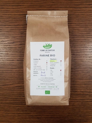 Farine d'épeautre blanche bio 1kg