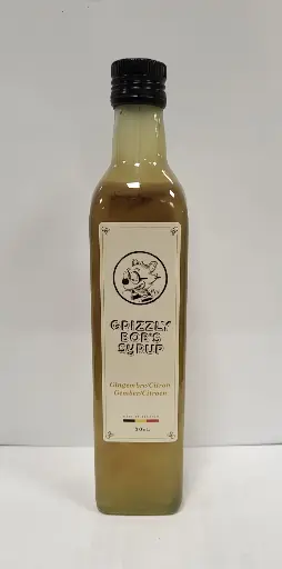 Sirop de citron-gingembre bio belge - Grizzly Bob