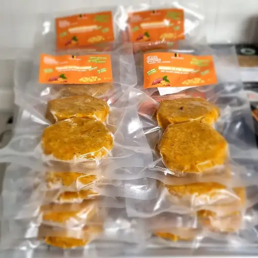 Burger végétal patate douce-curry (carolo) - 2 PC congelé