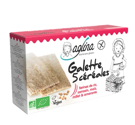 Biscottes Aglina 5 céréales (sans gluten)